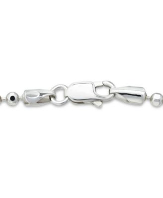 Beaded Chain Bracelet in Sterling Silver, Created for Macy's