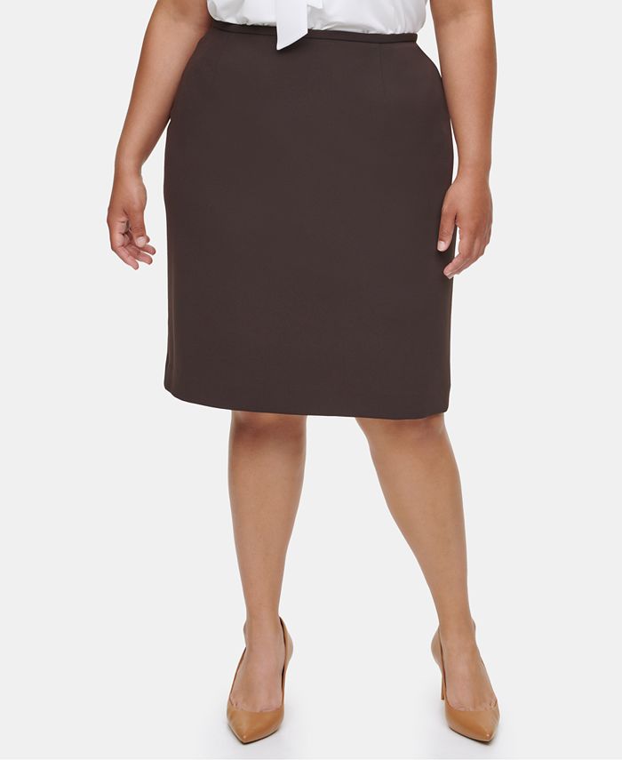 Calvin Klein Plus Size Pencil Skirt & Reviews - Skirts - Women - Macy's