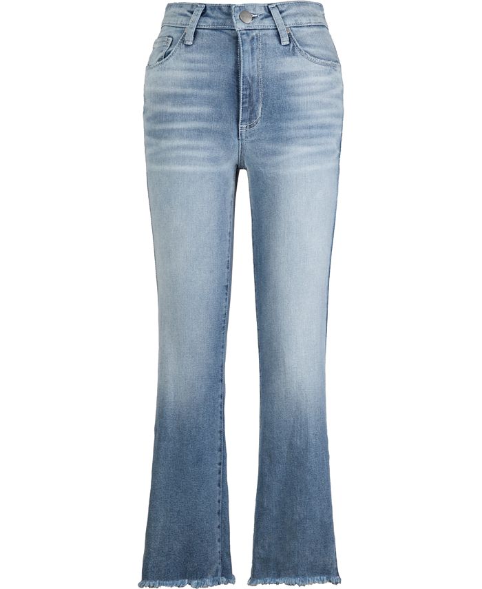 GREENE ST. DENIM Frayed-Hem Flare Jeans - Macy's
