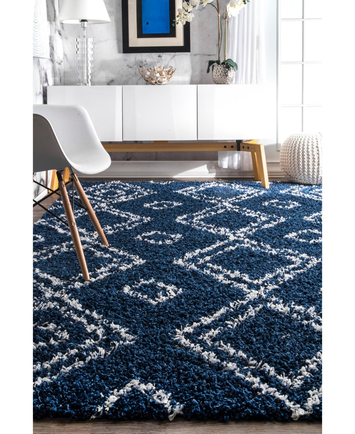 nuLoom Iola OZSG18CArea Rug - Blue