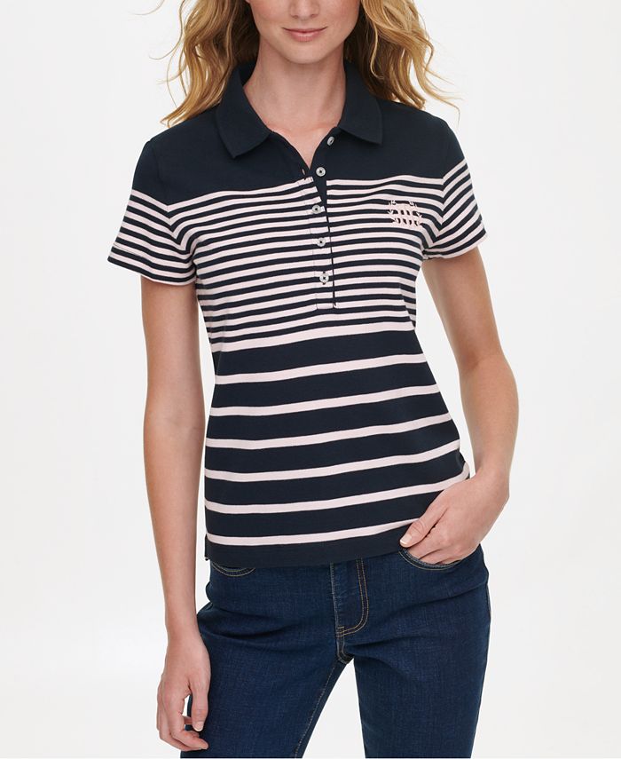 Tommy Hilfiger Striped Polo Shirt, Created for Macy's - Macy's