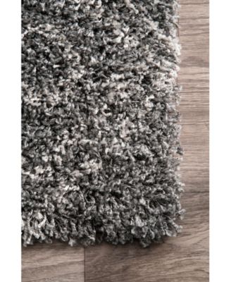 nuLoom Iola OZSG18B Gray 6'7" x 9' Area Rug