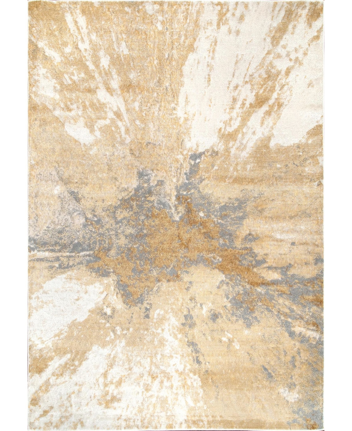 nuLoom Cyn CFDR02A Gold 6'7in x 9' Area Rug - Gold
