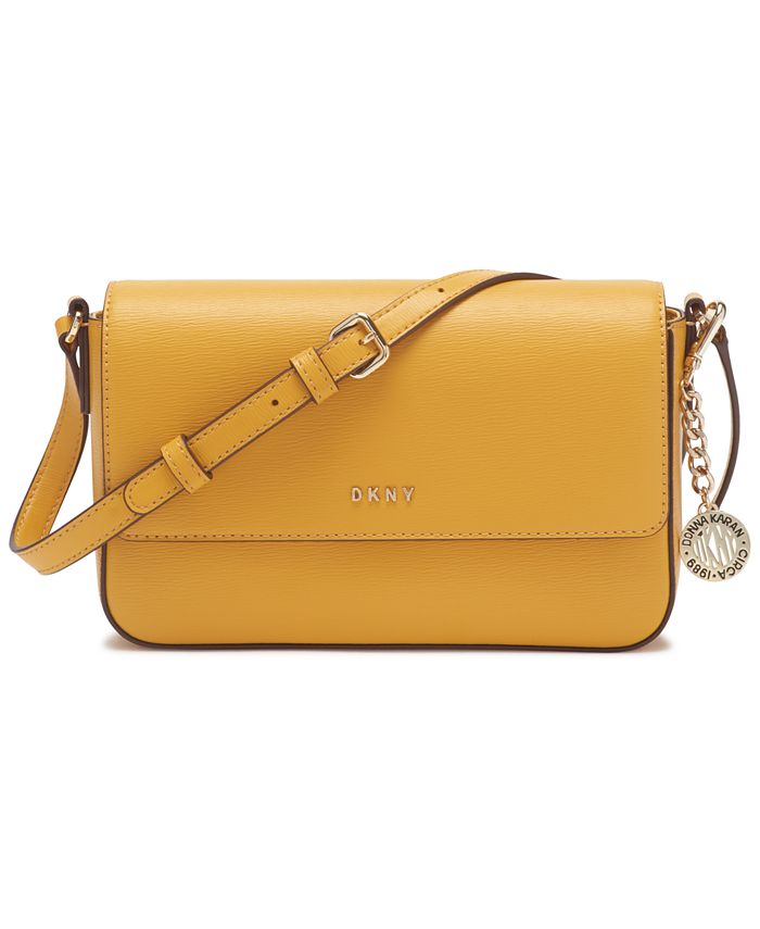 DKNY Leather Bryant Medium Flap Crossbody Macy's