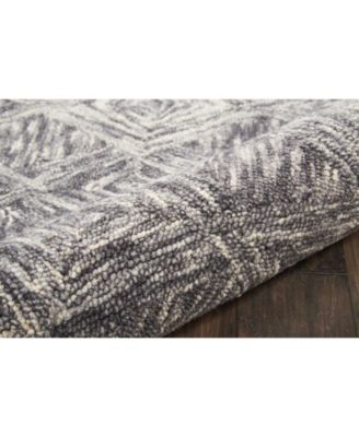 Interlock LNK01 Charcoal 2'3" x 7'6" Runner Rug