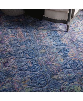 Ankara Global ANR08 Navy and Multi 7'10" x 9'10" Area Rug