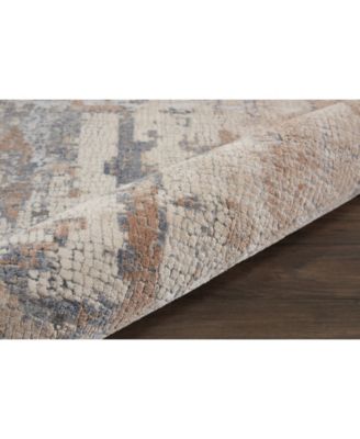Rustic Textures RUS06 Beige and Gray 7'10" x 10'6" Area Rug