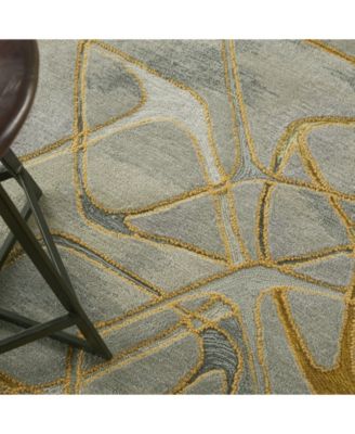 Symmetry SMM05 Gray 5'3" x 7'9" Area Rug