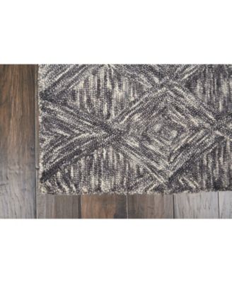 Interlock LNK01 Charcoal 2'3" x 7'6" Runner Rug