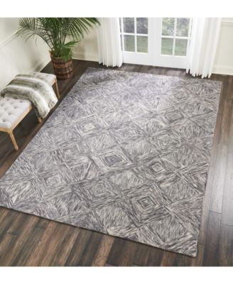 Interlock LNK01 Charcoal Rug