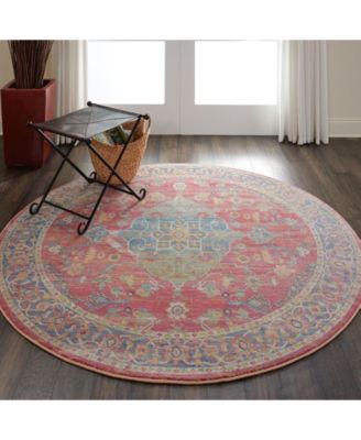 Ankara Global ANR01 Multi 6' Round Rug