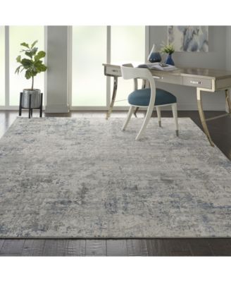 Rustic Textures RUS07 Ivory and Gray Rug