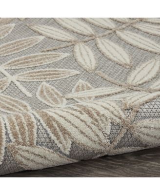 Aloha ALH18 Neutral 6' x 9' Outdoor Area Rug