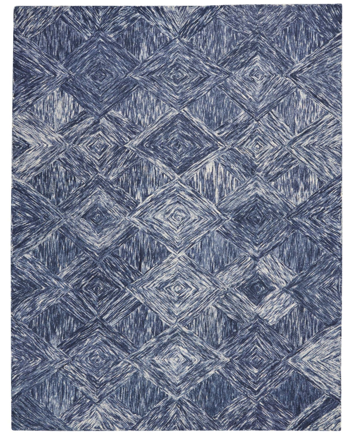 Nourison Interlock Lnk01 Denim 5' X 7'6" Area Rug