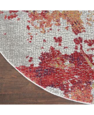 Ankara Global ANR10 Multi 6' Round Rug