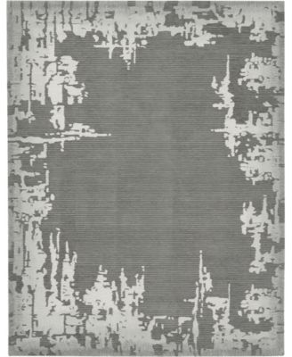 Symmetry SMM02 Gray and Beige Rug