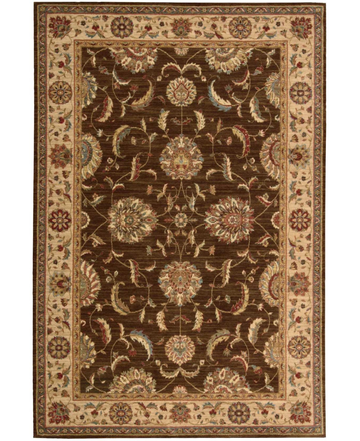 Nourison Home Living Treasures LI04 Brown 5'6in x 8'3in Area Rug - Brown