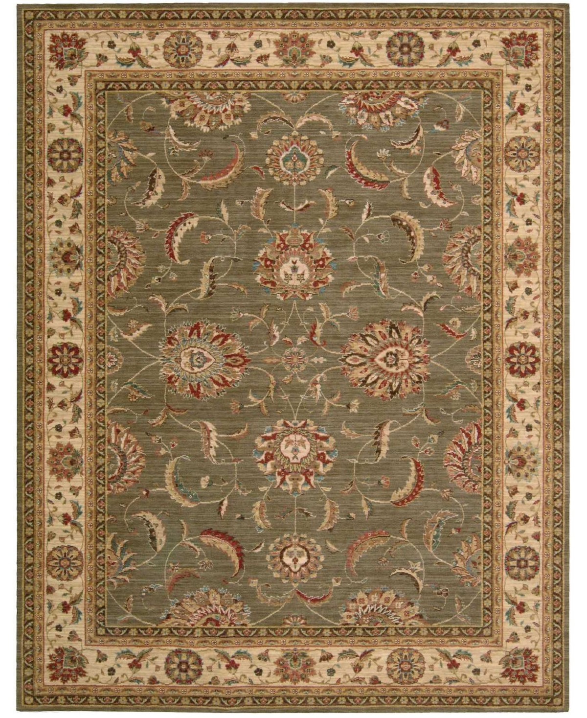 Nourison Home Living Treasures LI04 Green 8'3in x 11'3in Area Rug - Green