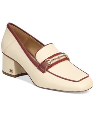 image of Sam Edelman Flo Block-Heeled Bit Loafers Women-s Shoes