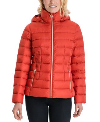 macys michael kors red coat