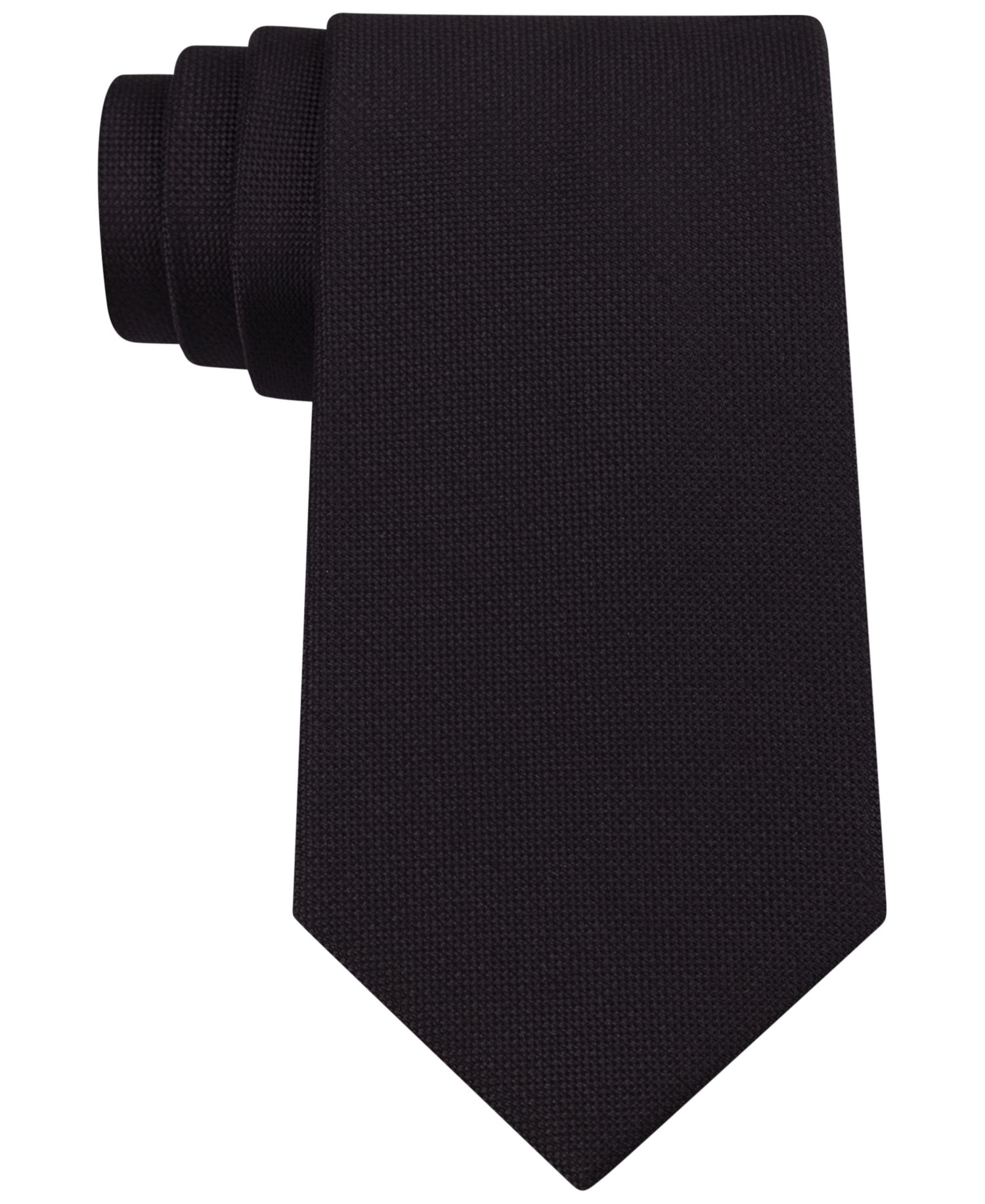 Men's Silver Spun Solid Slim Tie