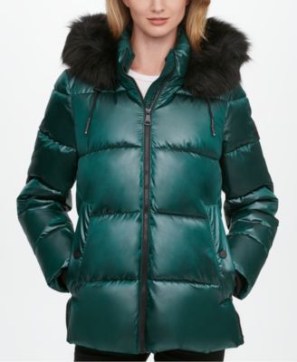 womens fur puffer coat