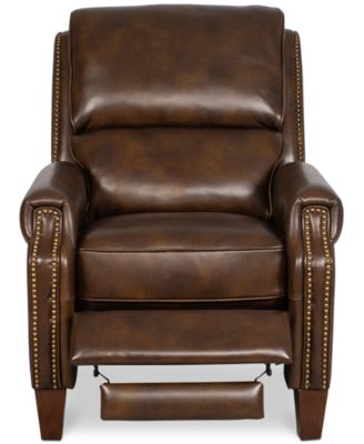 member's mark james leather press back recliner