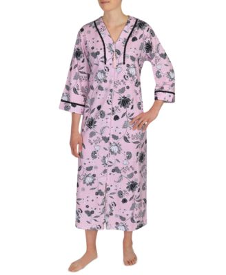miss elaine long robes with zipper