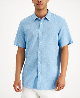 Sun + Stone Men's Linen Shirt, Created for Macy's - Macy's