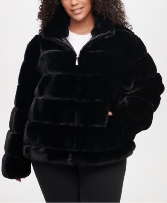 macy's plus size coats