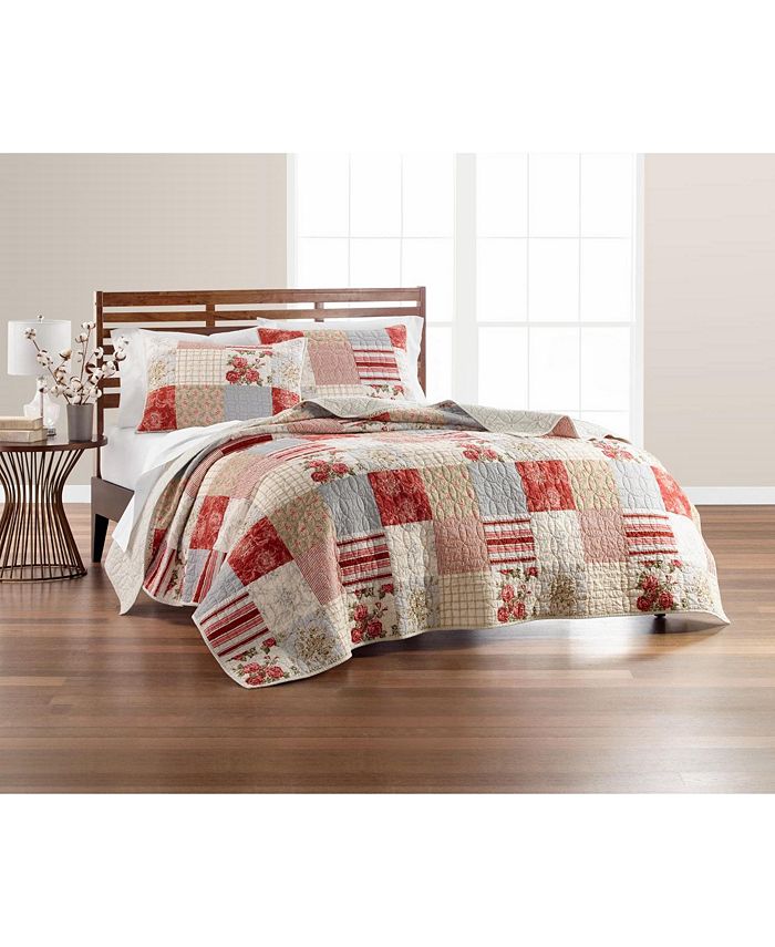 Martha Stewart Collection Farmstead Floral Patchwork Full/Queen Quilt