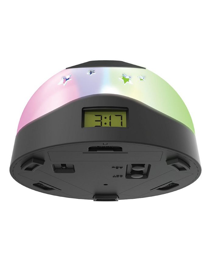 Tzumi Aura LED Projection Clock Compact Alarm Clock with Vibrant LCD