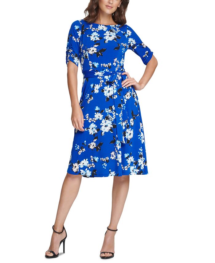 Jessica Howard Floral Fit & Flare Dress Macy's