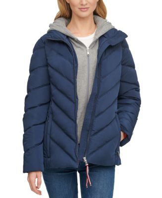 Tommy Hilfiger Hoodie Puffer Coat, Created for Macy's - Macy's