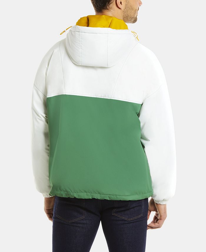 Lacoste Men's LIVE Long Sleeve Colorblock Parka Jacket with Oversized ...