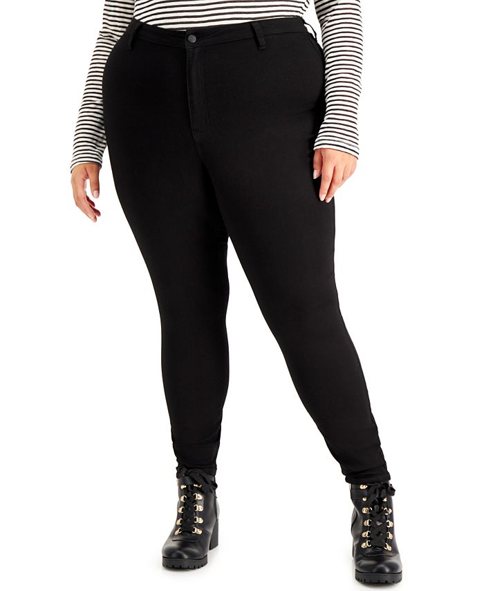 Dollhouse Trendy Plus Size High-Rise Curvy Skinny Ankle Jeans & Reviews ...