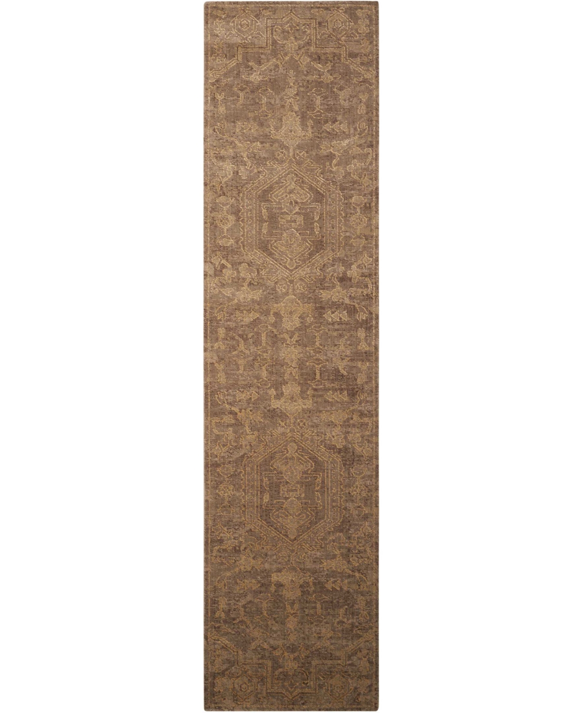 Nourison Home Silken Allure SLK15 Taupe 2'5in x 10' Runner Rug - Taupe