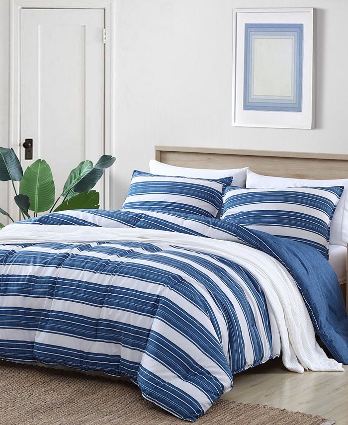 Nautica Vintage Crew Stripe Comforter Set, Full/Queen Macy's