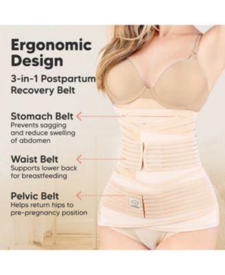 Revive 3 in 1 Postpartum Belly Band Wrap, Post Partum Recovery, Postpartum Waist Binder Shapewear