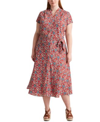Lauren Ralph Lauren - Plus Size Floral Midi Dress