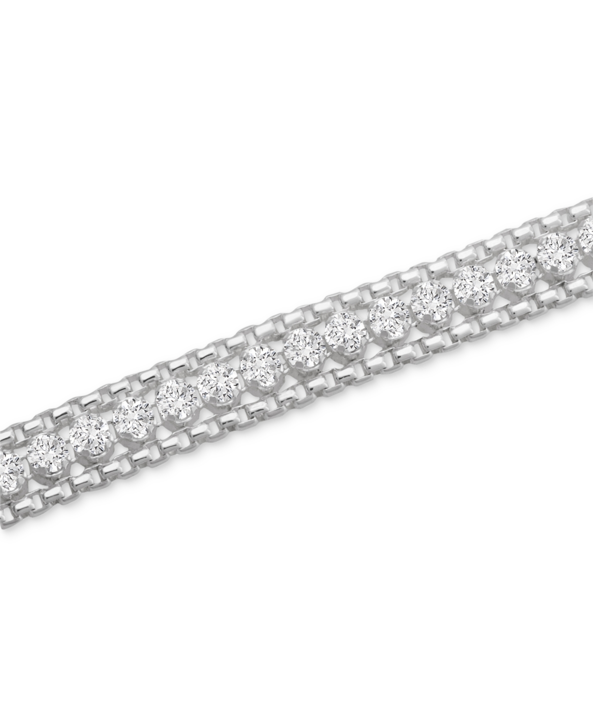 Tennis Bracelet in Sterling Silver - Cubic Zirconia