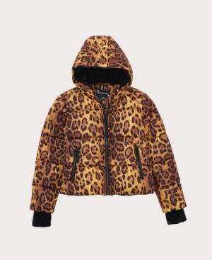 image of S Rothschild & Co Big Girls Leopard Print Jacket