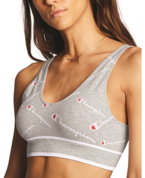 Champion WOMEN'S SWEATSHIRT LOGO SPORTS BRALETTE, AVAILABLE IN EXTENDED SIZES