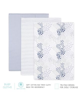 Baby Boys Newborn Layette Gift Set Girls, Shower Gift Essentials, Blue, Grey