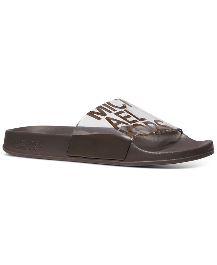 Michael Kors Gilmore Signature Logo Pool Slide Sandals & Reviews - Sandals  - Shoes - Macy's