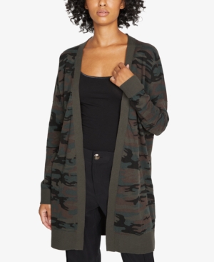 Sanctuary Play Printed Open-Front Cardigan
