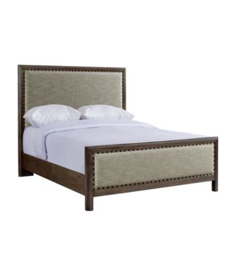 Parker Mocha Upholstered Full Bed, Created for Macy's