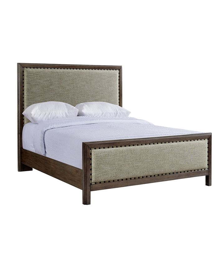 Furniture Parker Mocha Upholstered King, Macys King Bed