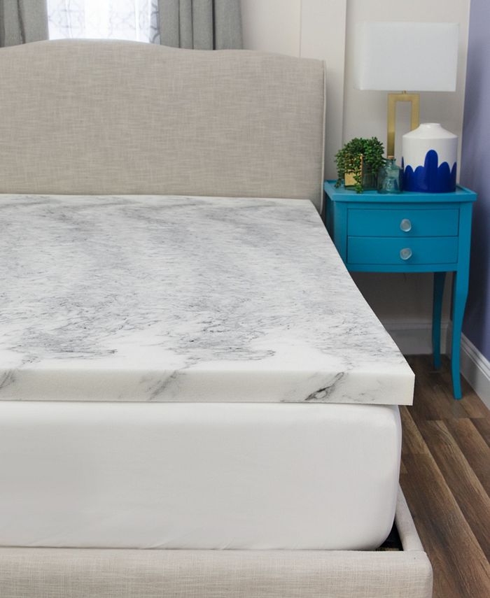 SensorPEDIC 3" Charcoal Infused Memory Foam Mattress Topper, Twin XL