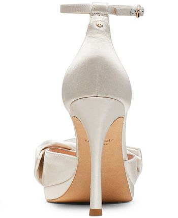 kate spade new york Bridal Sparkle Mesh Bow Dress Sandals - 6M